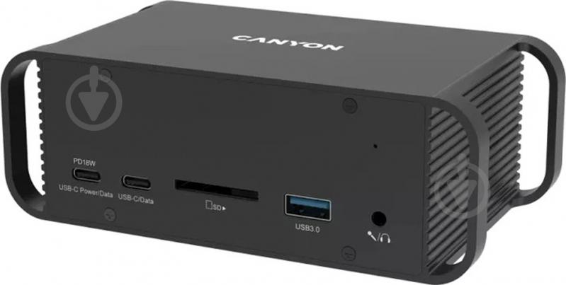 Мультипортова док-станція Canyon HDS-95ST USB-C 14-в-1 black (CNS-HDS95ST) - фото 2