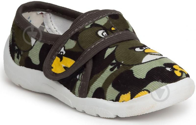 Тапки домашние для мальчика Oldcom р.23 зеленый - фото 1