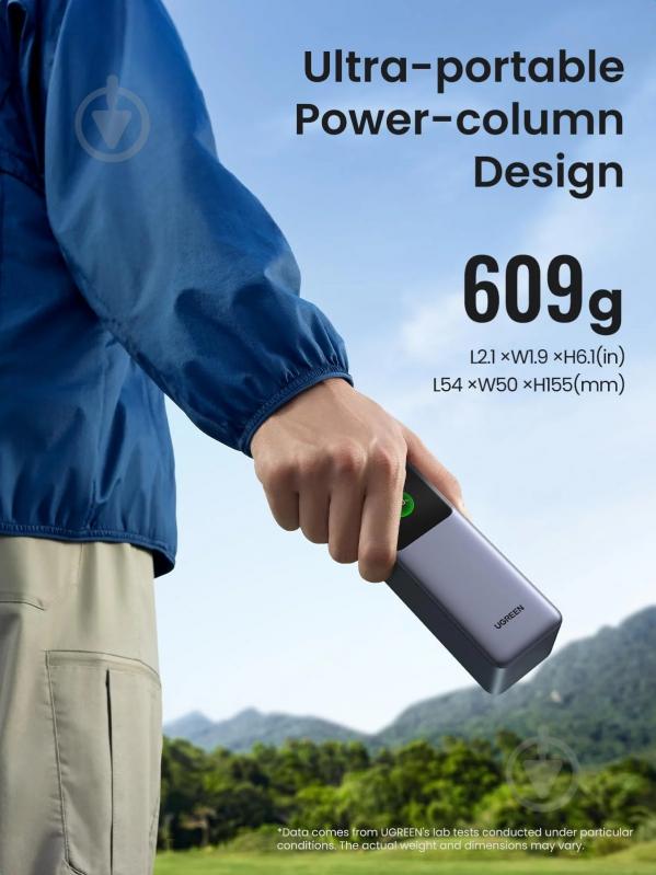 Повербанк UGREEN PB722 25000 mAh grey (35525B) - фото 5 Повербанк UGREEN PB722 25000 mAh grey (35525B) - фото 5