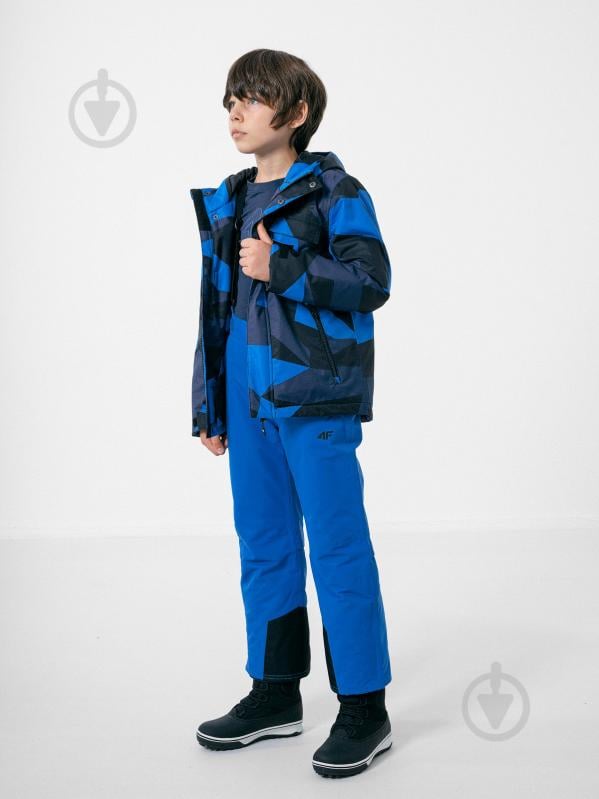 Куртка для мальчиков демисезонная 4F SKI JACKET JKUMN002 HJZ22-JKUMN002-91S синяя - фото 2