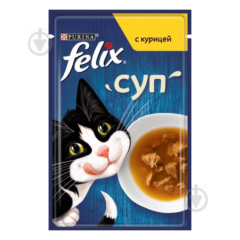 Корм для котов Felix Soup с курицей 48 г - фото 1