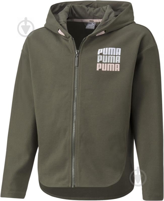 Джемпер Puma Alpha Full-Zip Jacket 58923844 хаки - фото 1