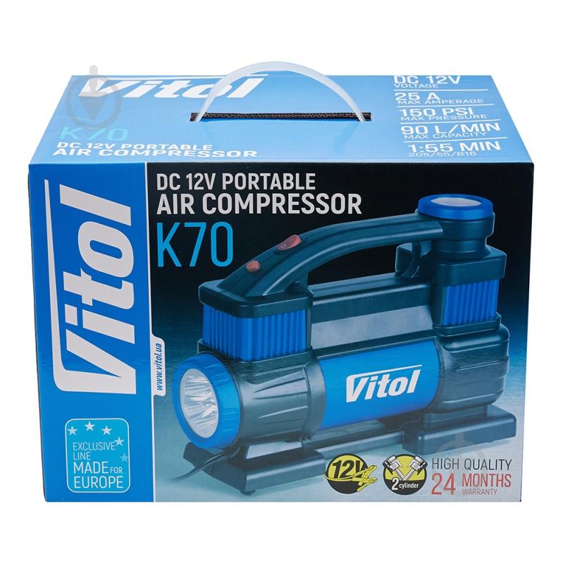 Компресcор автомобильный Vitol K-70 - фото 10 Компресcор автомобильный Vitol K-70 - фото 10