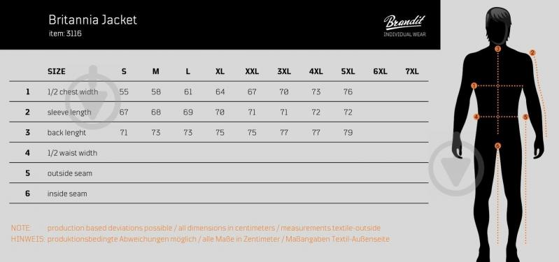 Куртка чоловіча літня Brandit Britannia 3116.2.M р.M чорна - фото 2