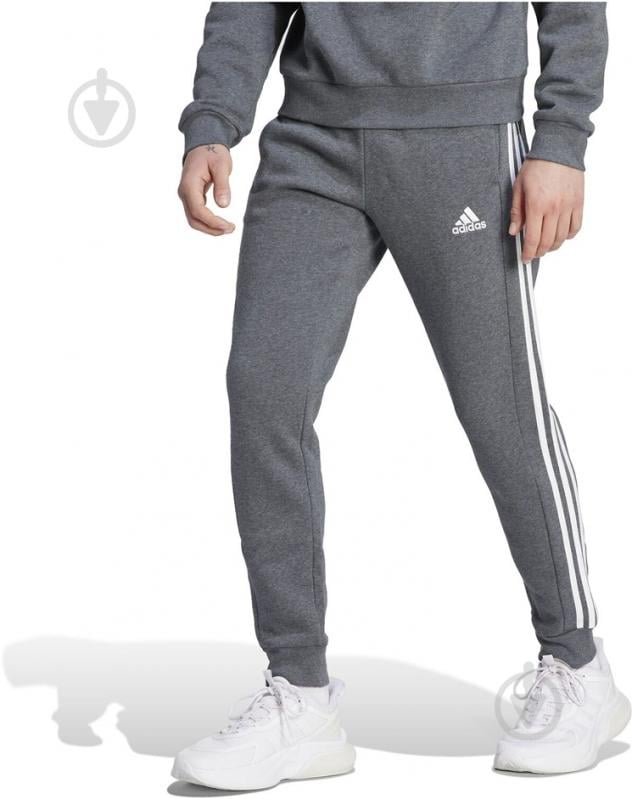 Штани Adidas Essentials Fleece IJ8884 сірий - фото 2