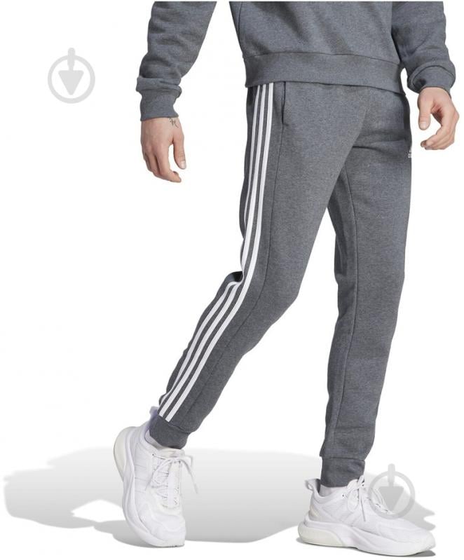 Штани Adidas Essentials Fleece IJ8884 сірий - фото 4