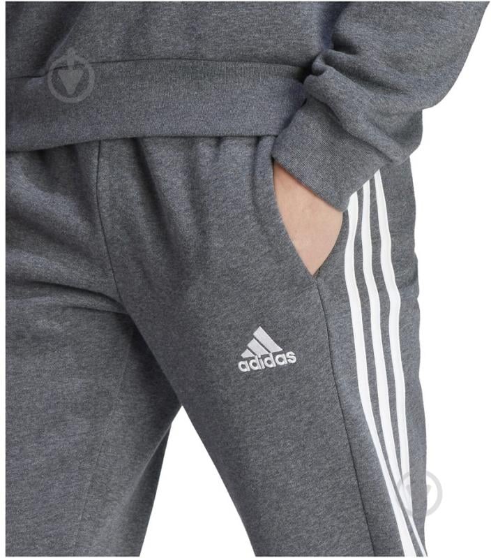 Штани Adidas Essentials Fleece IJ8884 сірий - фото 5