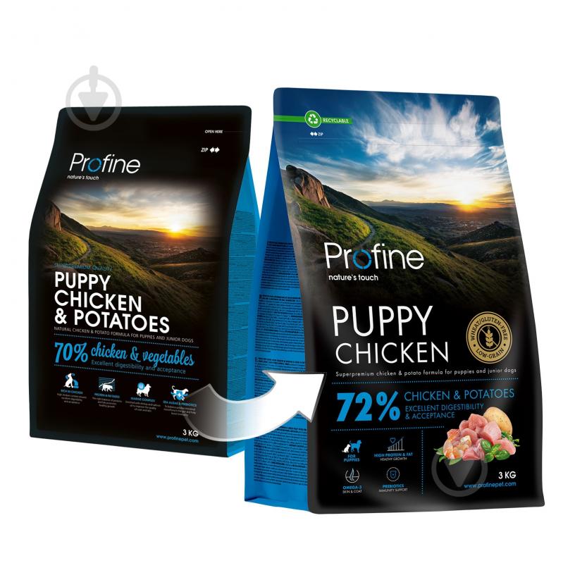 Корм сухий Profine Puppy для цуценят та юніорів всіх порід з куркою та картоплею 3 кг - фото 3