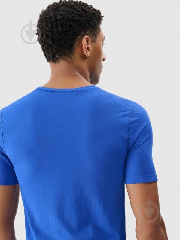 Футболка 4F TSHIRT FNK M1262 4FWSS25TFTSM1262-36S р.S-M синій - фото 2 Футболка 4F TSHIRT FNK M1262 4FWSS25TFTSM1262-36S р.S-M синій - фото 2