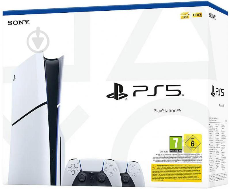 Игровая консоль Sony PlayStation 5 Slim (2 геймпада Dualsense) CFI-2008 white - фото 11