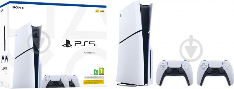 Игровая консоль Sony PlayStation 5 Slim (2 геймпада Dualsense) CFI-2008 white - фото 8