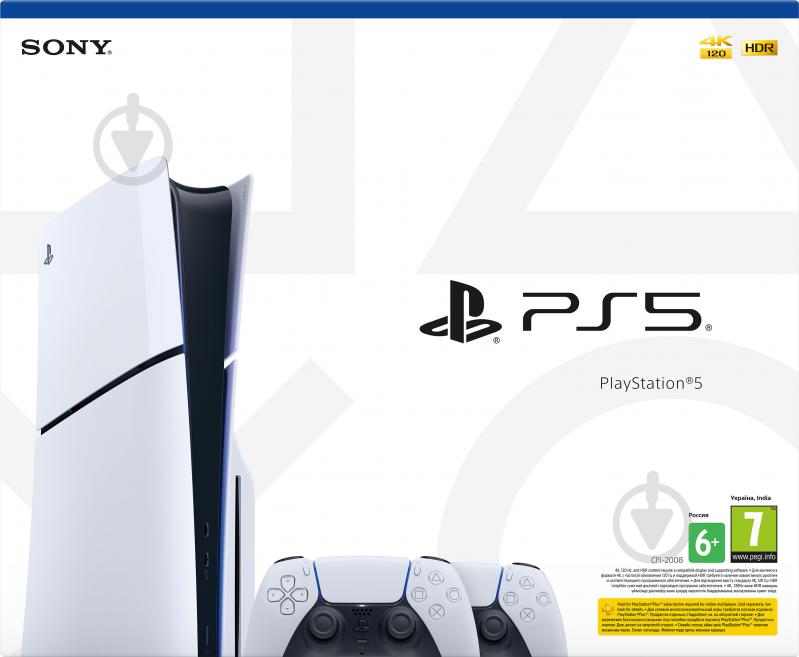 Игровая консоль Sony PlayStation 5 Slim (2 геймпада Dualsense) CFI-2008 white - фото 10