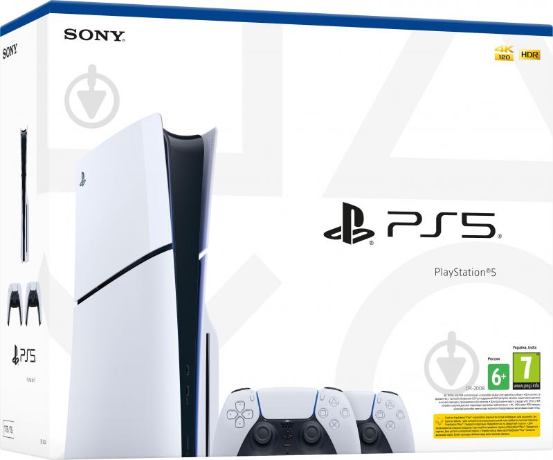 Игровая консоль Sony PlayStation 5 Slim (2 геймпада Dualsense) CFI-2008 white - фото 9