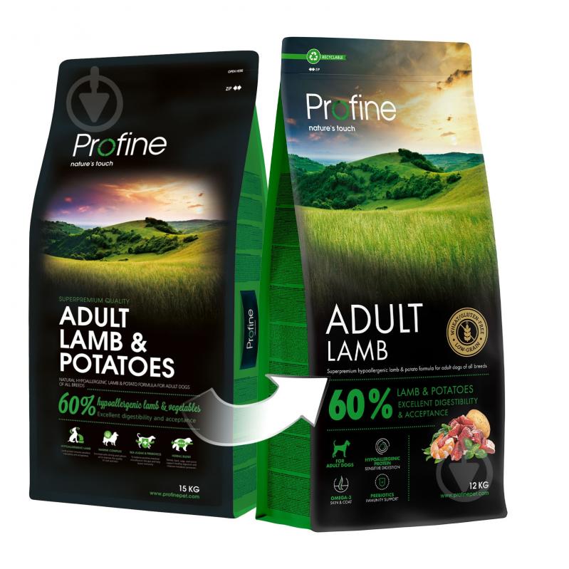 Корм сухий Profine Adult для дорослих собак всіх порід з ягнятиною та картоплею 12 кг - фото 4