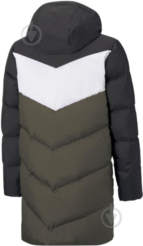 Пуховик Puma Long Down Coat 53219244 хаки - фото 2