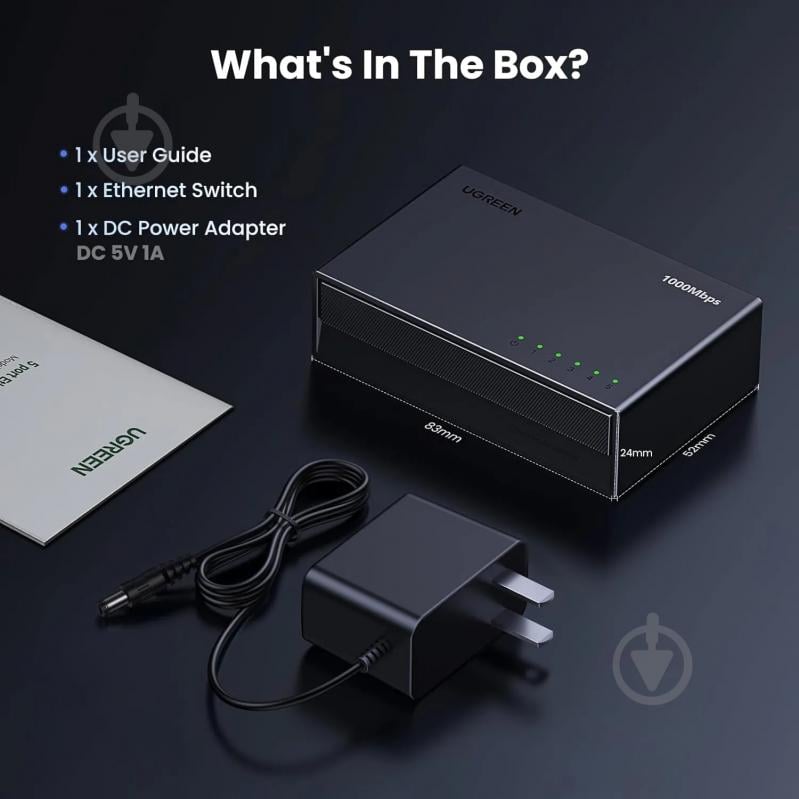 Комутатор UGREEN CM833 - фото 3 Комутатор UGREEN CM833 - фото 3