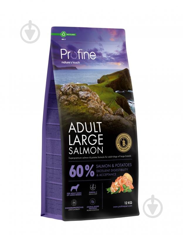 Корм сухий Profine Adult Large Breed для дорослих собак великих порід з лососем та картоплею 12 кг - фото 1