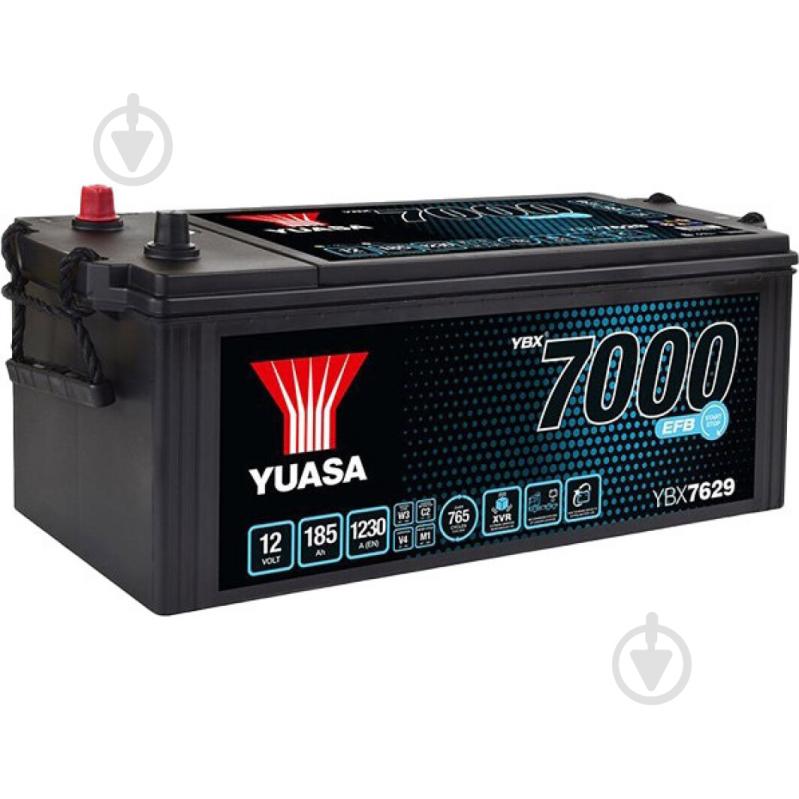 Акумулятор автомобільний Yuasa 230Ah 1400A 12V YBX7625 «+» ліворуч (YBX7625) - фото 1