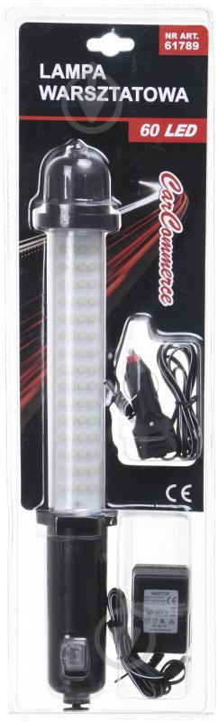 Ліхтарик 60 LED 12 230 В чорний із блакитним - фото 1