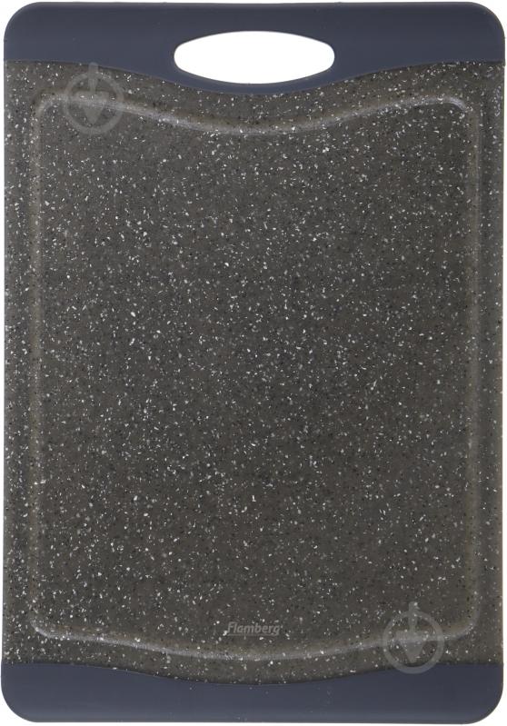 Дошка кухонна з ручкою Graphite Non-Slip 33x23x1,2 см Flamberg - фото 1