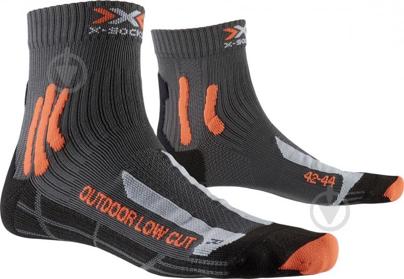 Шкарпетки X-Socks Trek Outdoor Low Cut Men XS-TS16S19U-G046 р.42-44 чорний - фото 1