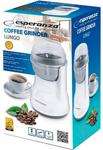 Кавомолка Esperanza Coffee Grinder Lungo EKC002W - фото 2