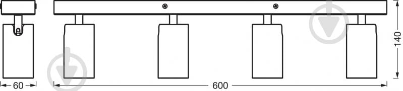 УЦІНКА! Спот Ledvance Octagon 4x3,4 Вт GU10 чорний (УЦ №2878) - фото 4 УЦІНКА! Спот Ledvance Octagon 4x3,4 Вт GU10 чорний (УЦ №2878) - фото 4