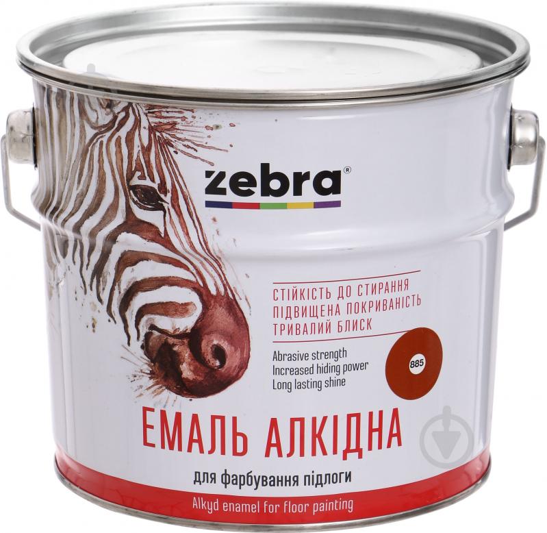 Емаль ZEBRA алкідна для підлоги ПФ-266 серія Акварель 885 жовто-коричневий глянець 2,8 кг - фото 1 Емаль ZEBRA алкідна для підлоги ПФ-266 серія Акварель 885 жовто-коричневий глянець 2,8 кг - фото 1
