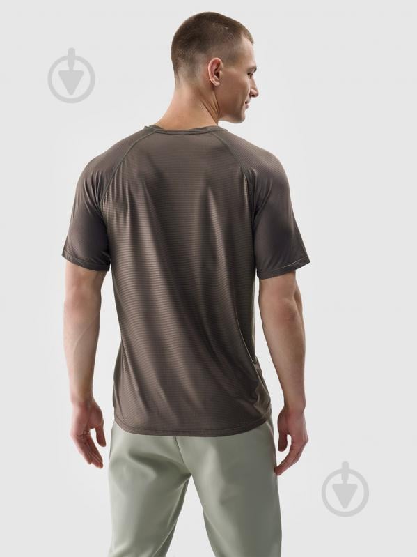 Футболка 4F TSHIRT FNK M1217 4FWSS25TFTSM1217-81S р.XL коричневий - фото 3