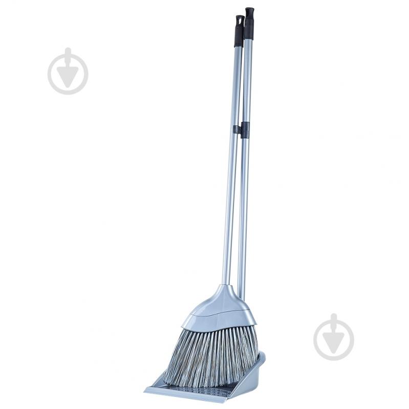 Совок со щеткой Евро Алеана серый - фото 1 Совок со щеткой Евро Алеана серый - фото 1