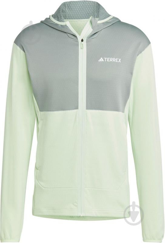 Джемпер Adidas Terrex Xperior Light Fleece Hooded IQ3721 р.XL світло-зелений - фото 1