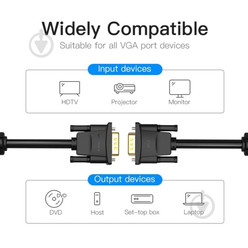 Кабель Vention 8 м черный (DADBK) - фото 5