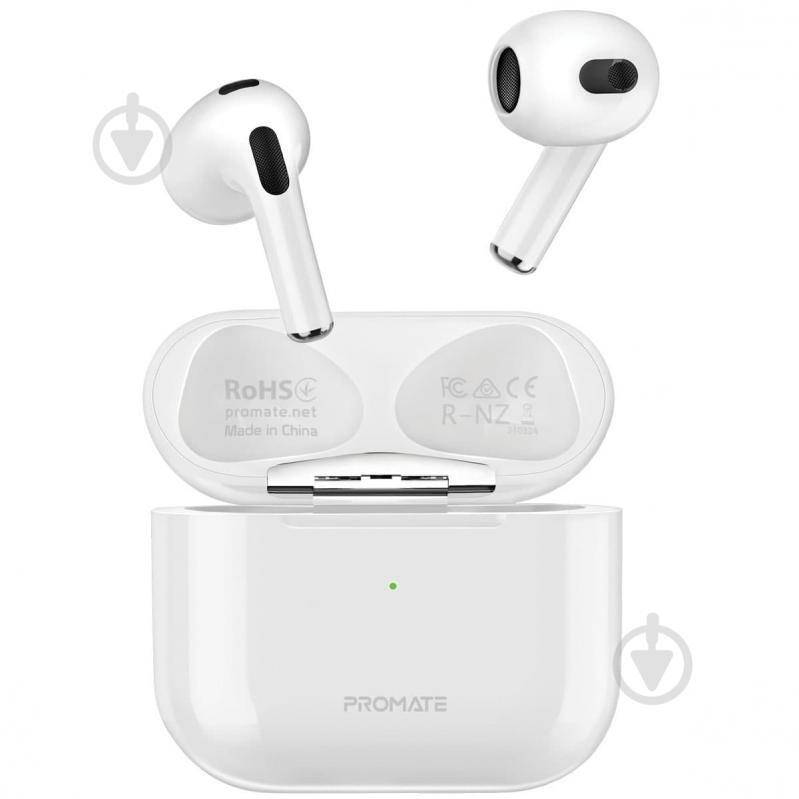 Наушники Promate white (freepods-2.white) - фото 1
