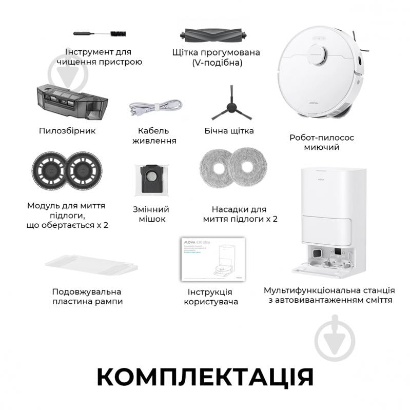 Робот-пылесос MOVA E30 Ultra white - фото 12