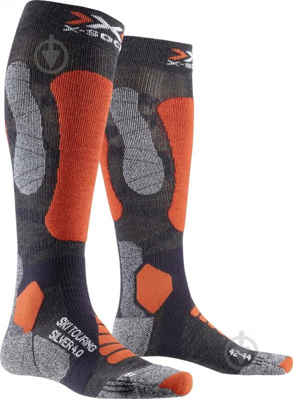 Шкарпетки X-Socks SKI TOURING SILVER 4.0 XS-WS47W19U-G053 р.42-44 темно-сірий - фото 1