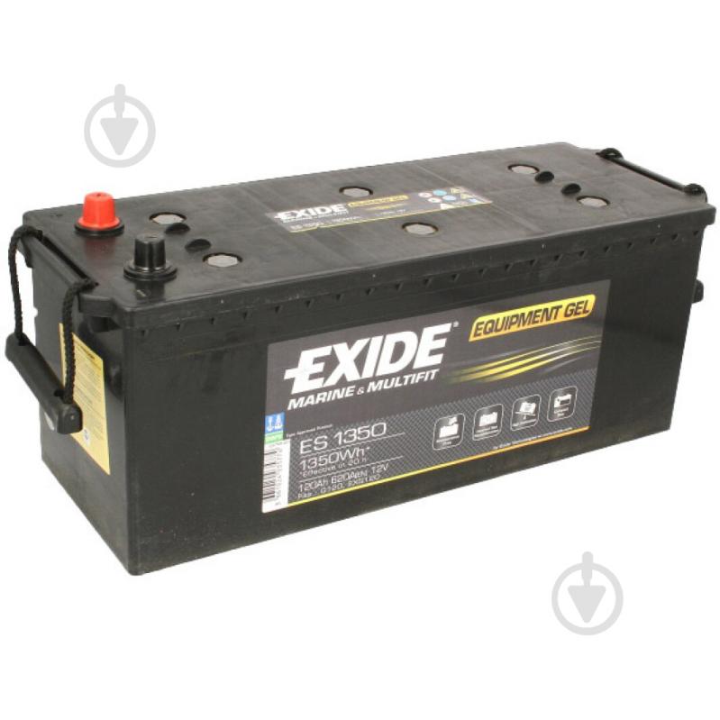 Аккумулятор автомобильный EXIDE Marine & Multifit 120Ah 760A 12V ES1350 «+» слева (ES1350) - фото 1