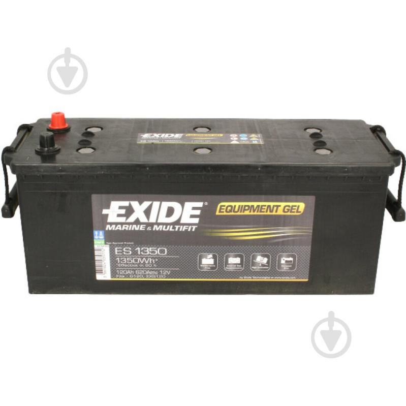 Аккумулятор автомобильный EXIDE Marine & Multifit 120Ah 760A 12V ES1350 «+» слева (ES1350) - фото 2