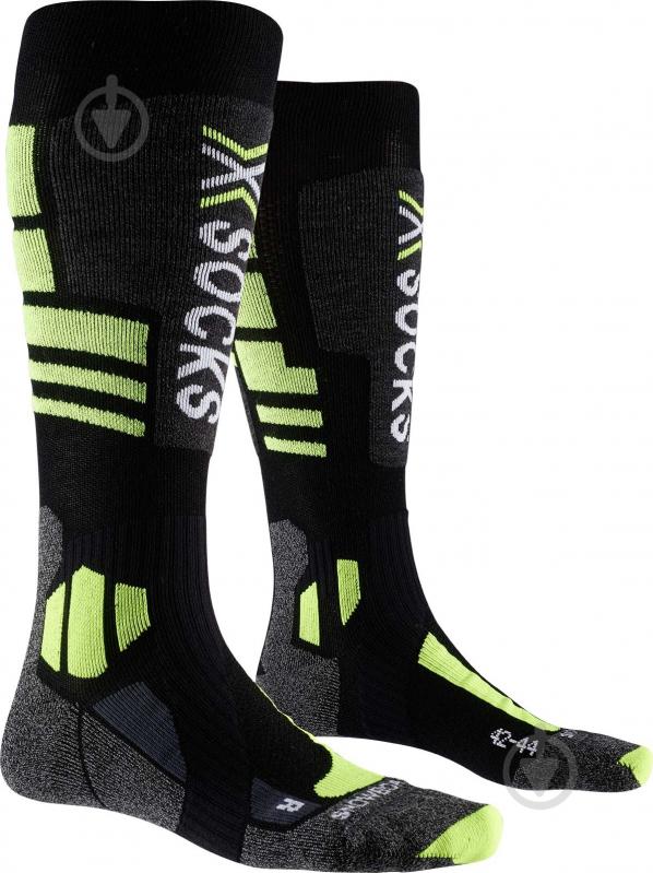 Шкарпетки X-Socks SNOWBOARD 4.0 XS-WSSNW20U-B054 р.42-44 чорний із жовтим - фото 1