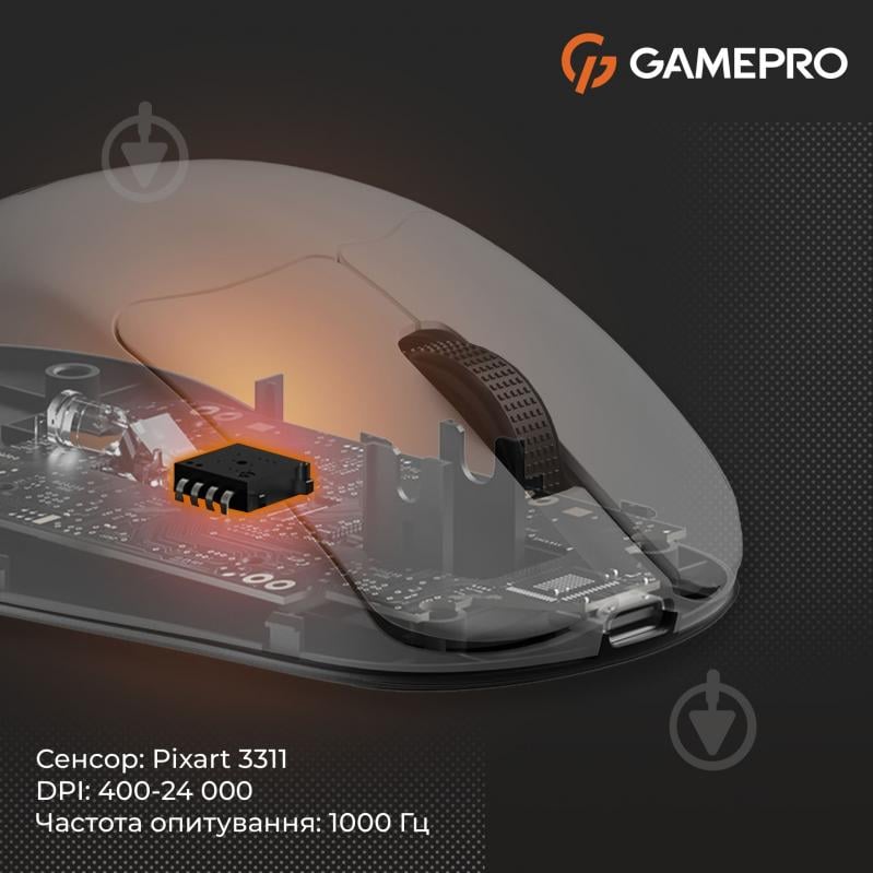 Мышка беспроводная GamePro Genesis Avenger white (GM096W) - фото 6 Мышка беспроводная GamePro Genesis Avenger white (GM096W) - фото 6