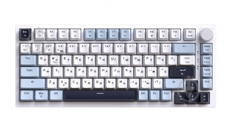 Клавіатура ігрова GamePro MK160BL (MK160BL) Genesis Warden outemu swithes white - фото 2