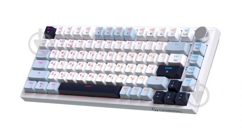 Клавіатура ігрова GamePro MK160BL (MK160BL) Genesis Warden outemu swithes white - фото 1