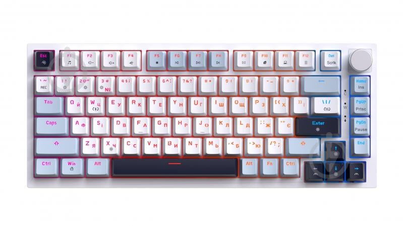 Клавіатура ігрова GamePro MK160BL (MK160BL) Genesis Warden outemu swithes white - фото 4