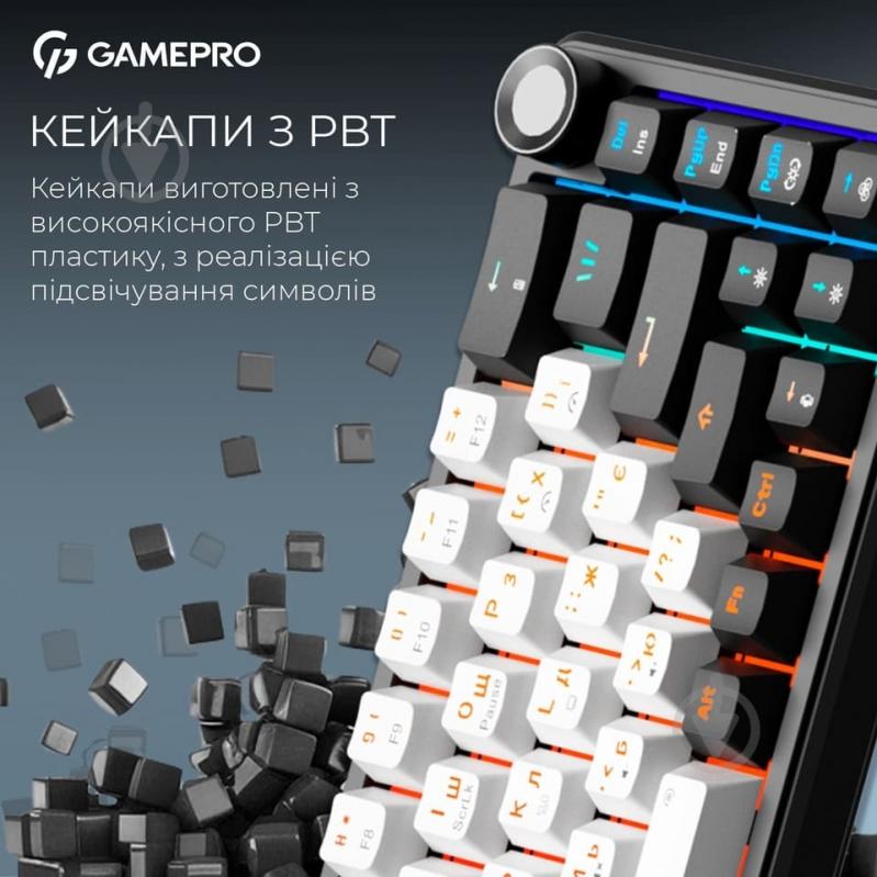 Клавиатура беспроводная GamePro MK210B Pro (MK210B Pro) Asgard Valhalla black - фото 8