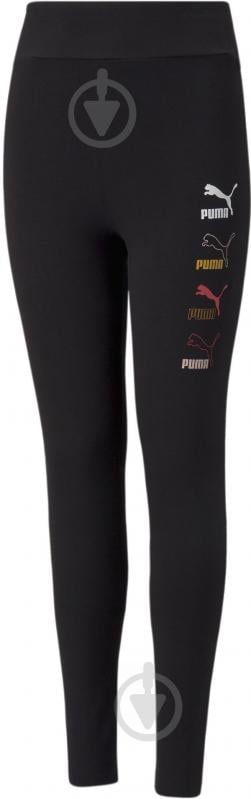 Лосины Puma Classics Graphics Leggings 58929101 черный - фото 1