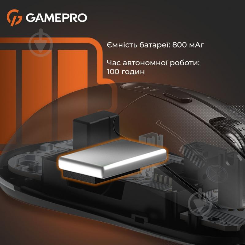 Мышка беспроводная GamePro Genesis Winner black (GM079B) - фото 7