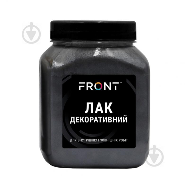 Лак декоративный Черный перламутр Front черный 0,4 кг - фото 1