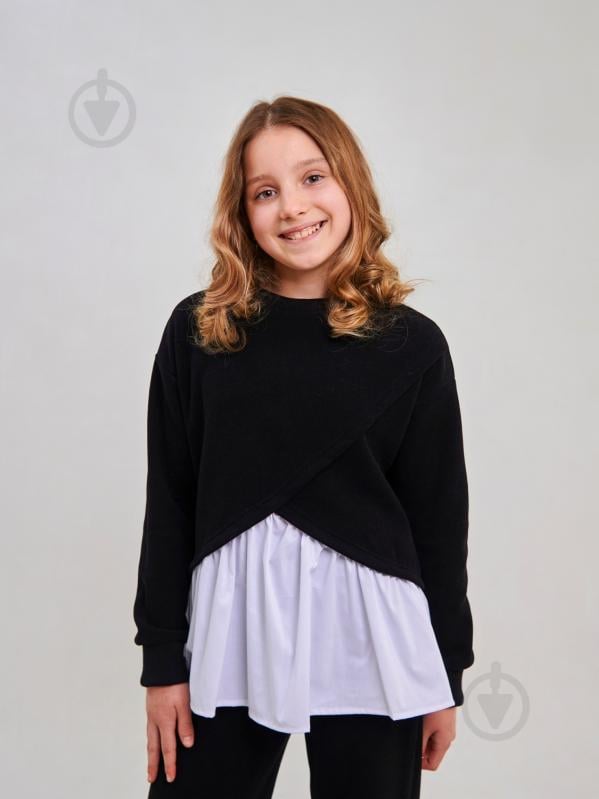 Джемпер для дівчинки Smil р.140 чорний 116643 - фото 1