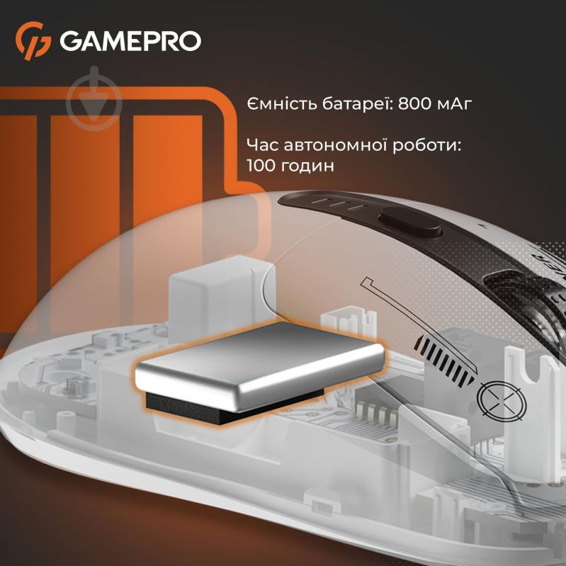 Мышка беспроводная GamePro Genesis Winner white (GM079W) - фото 11