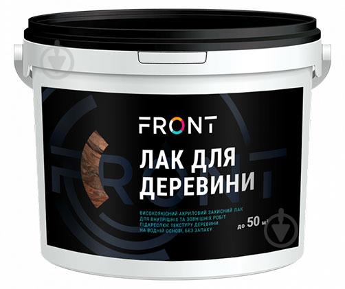 Лак по дереву Front полуглянец бесцветный 1 л - фото 1