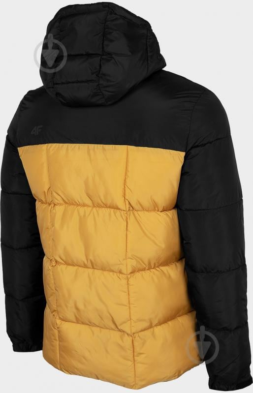 Пуховик мужской зимний 4F JACKET KUMP009 H4Z22-KUMP009-71S р.2XL желто-черный - фото 2